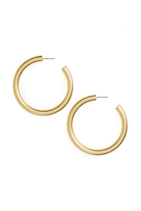 8 Best Gold Hoop Earrings - Cute Yellow Gold Hoops