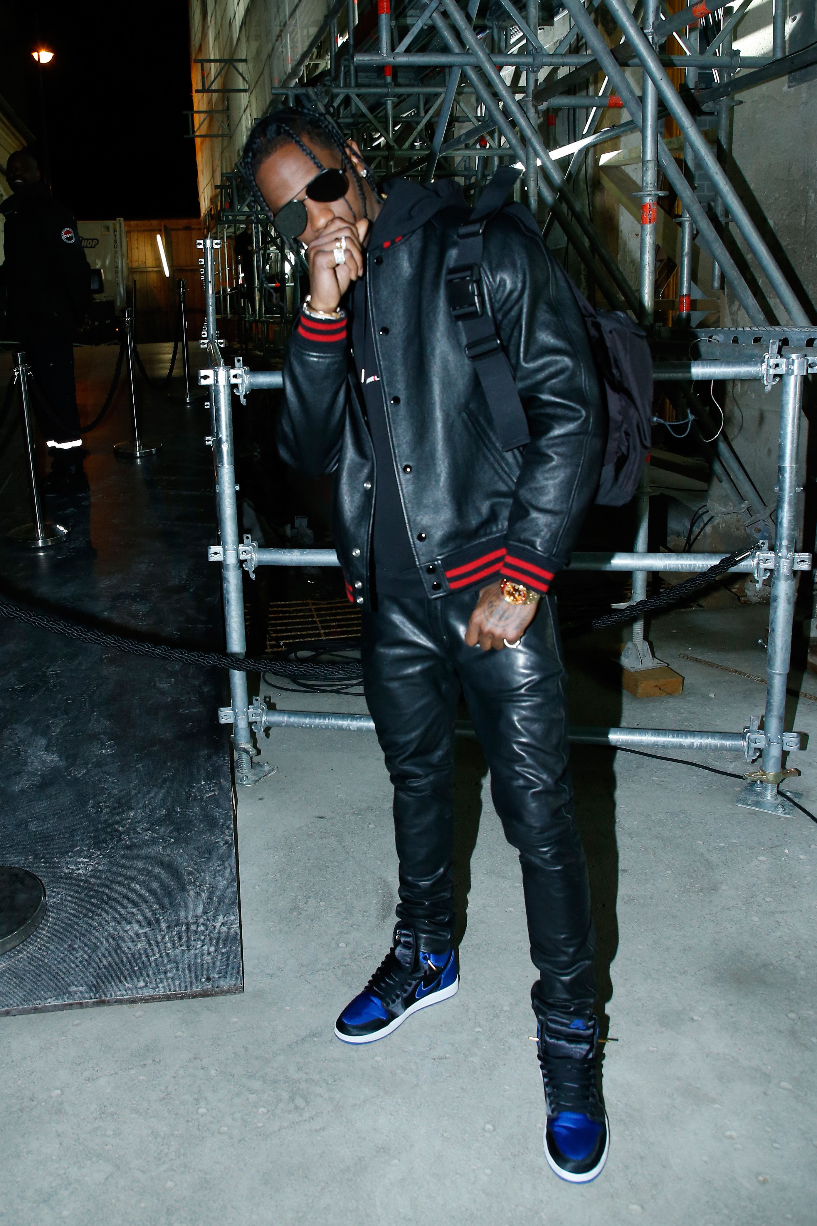 leather pants travis scott