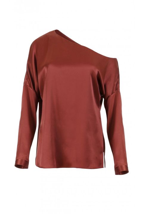 <p>
Tibi Satin Asymmetrical Top, $395; <a href="http://www.tibi.com/shop/crepe-back-satin-asymmetrical-top">tibi.com</a></p><p><span class="redactor-invisible-space" data-verified="redactor" data-redactor-tag="span" data-redactor-class="redactor-invisible-space"></span></p>