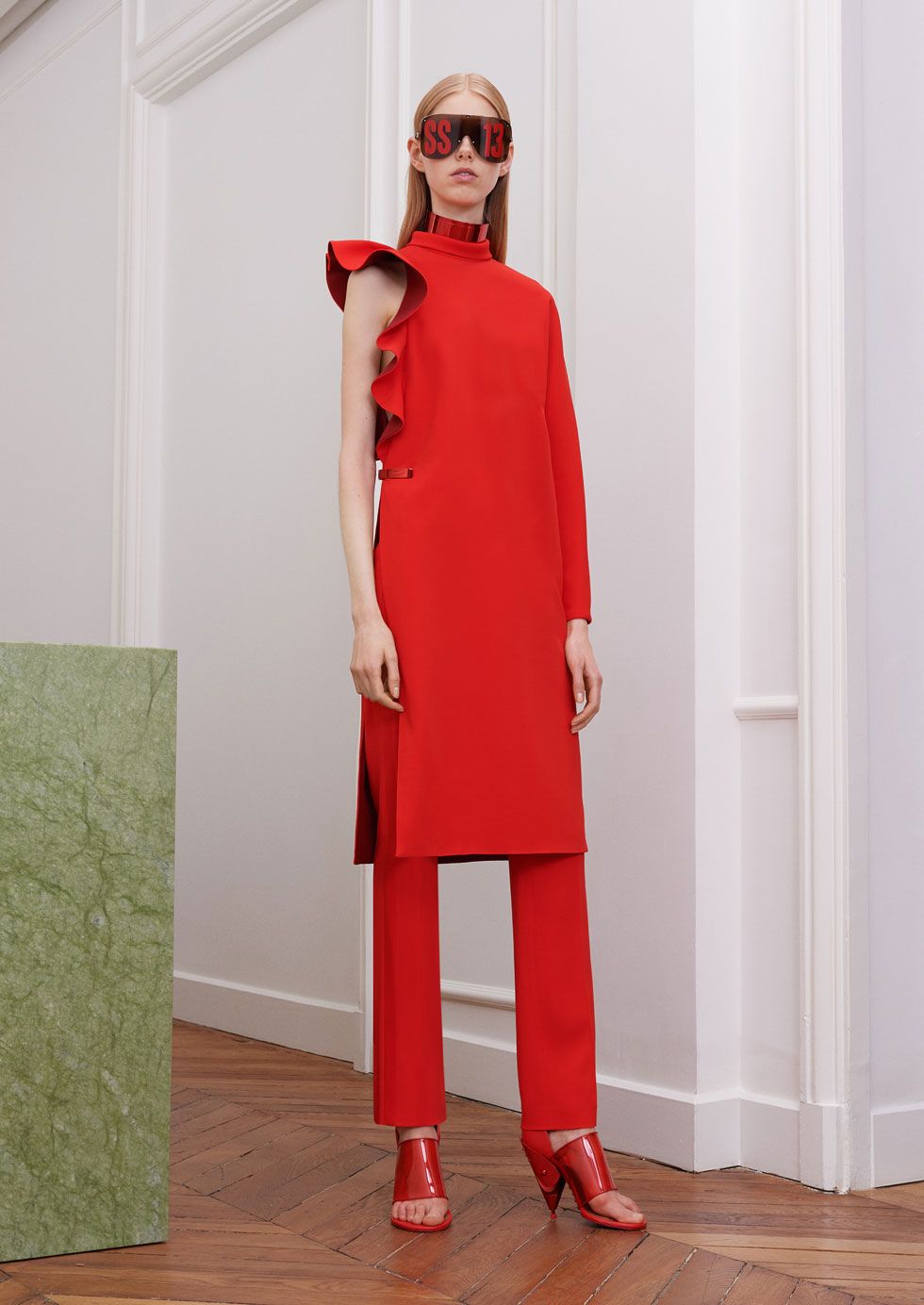 givenchy red suit