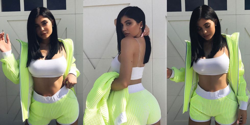 Kylie Jenner in Vetements for Reebok Sneakers - Kylie Jenner