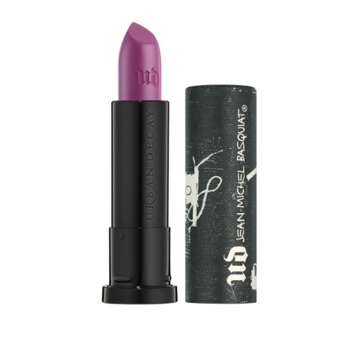 <p>Urban Decay x Jean-Michel Basquiat Vice Lipstick in "Exhibition," $17<span class="redactor-invisible-space" data-verified="redactor" data-redactor-tag="span" data-redactor-class="redactor-invisible-space"></span></p>