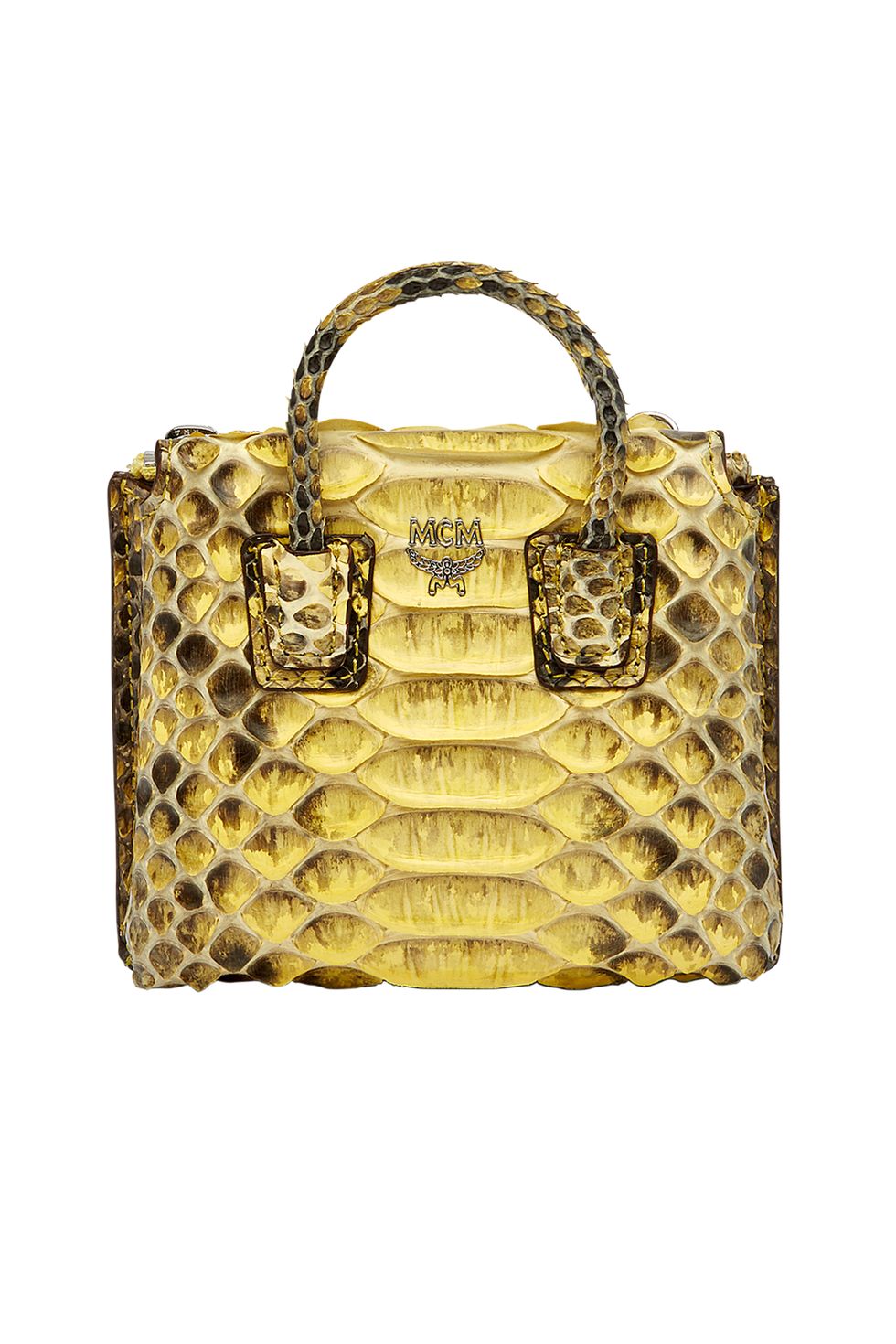 Clare V Snakeskin Print Leather Crossbody Bag In Yellow Mini Snake