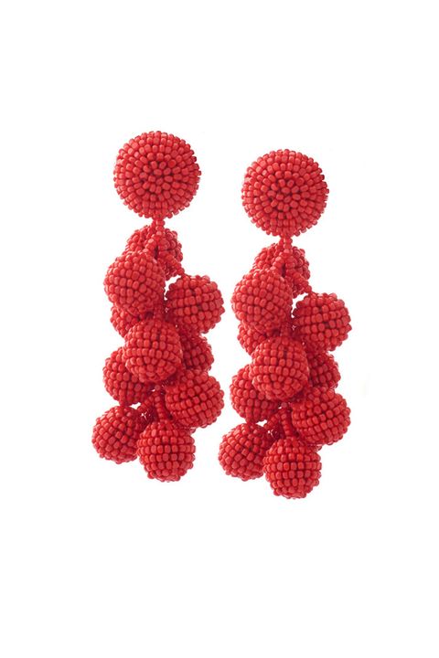 <p>Bold, playful earrings are the surefire way to take an outfit to the next level. Since tassels are quickly becoming ubiquitous, get ahead of the style curve with bunched gumdrops instead.</p><p><em data-redactor-tag="em" data-verified="redactor">Sachin &amp;&nbsp;Babi Coconuts Earrings, $250; </em><a href="https://www.sachinandbabi.com/products/coconuts-earrings-goji" target="_blank" data-tracking-id="recirc-text-link"><em data-redactor-tag="em" data-verified="redactor">sachinandbabi.com</em></a></p>