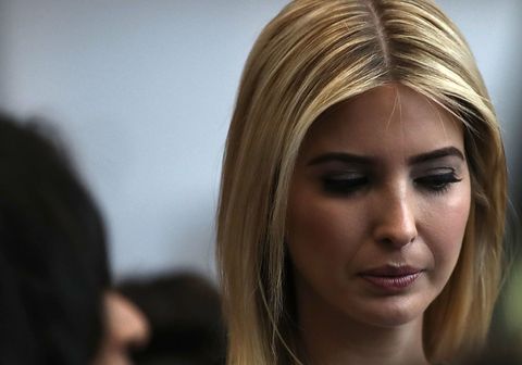 Ivanka Trump tours the Air and Space Museum