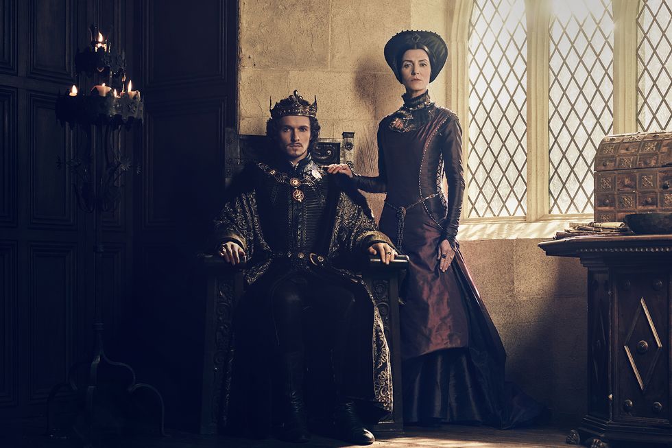 King Henry (Jacob Collins-Levy) and Lady Margaret Beaufort (Michelle Fairley) in 'The White Princess'