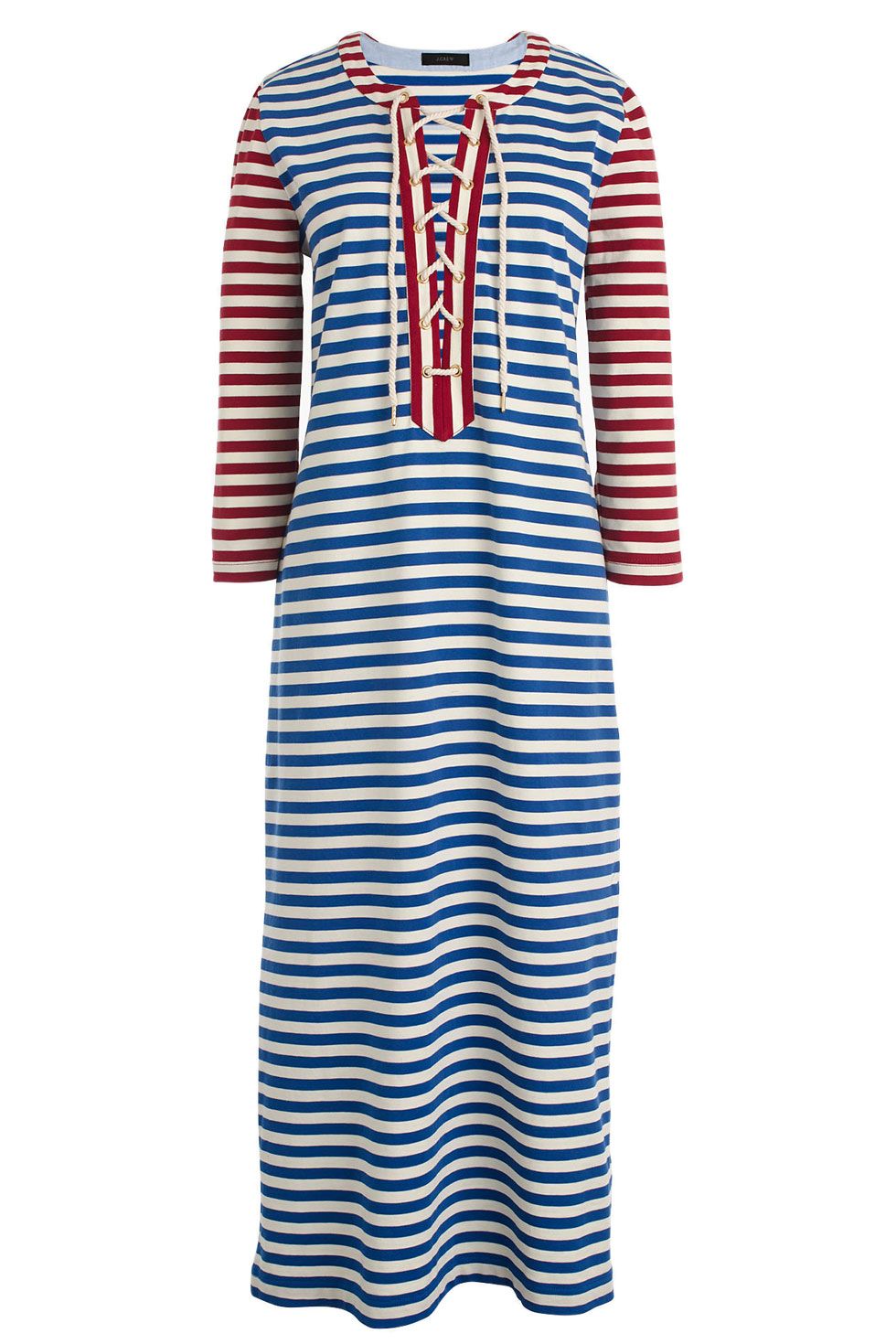 <p>
J. Crew Striped Lace-Up Dress, $98; <a href="https://www.jcrew.com/p/womens_category/dresses/day/striped-laceup-dress/G3607">jcrew.com</a></p><p><span class="redactor-invisible-space" data-verified="redactor" data-redactor-tag="span" data-redactor-class="redactor-invisible-space"></span></p>
