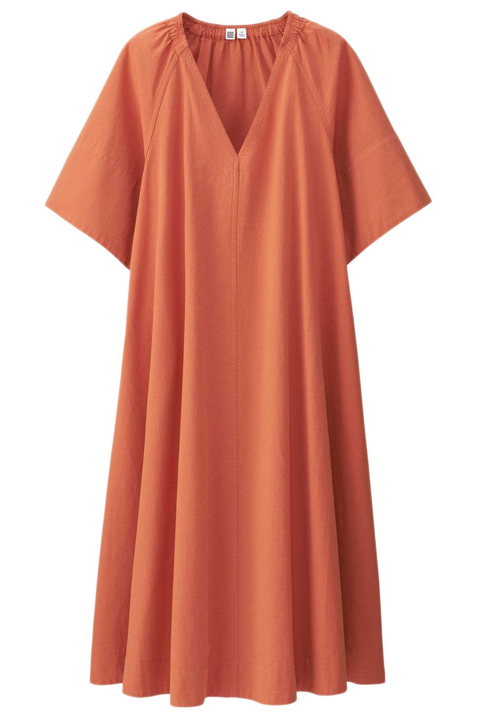 <p>
Uniqlo U Seersucker Short Sleeve Dress, $30; <a href="https://www.uniqlo.com/us/en/women-u-seersucker-short-sleeve-dress-196470.html?dwvar_196470_color=COL40&amp;cgid=women-dresses-and-jumpsuits#start=14&amp;cgid=women-dresses-and-jumpsuits">uniqlo.com</a></p><p><span class="redactor-invisible-space" data-verified="redactor" data-redactor-tag="span" data-redactor-class="redactor-invisible-space"></span></p>