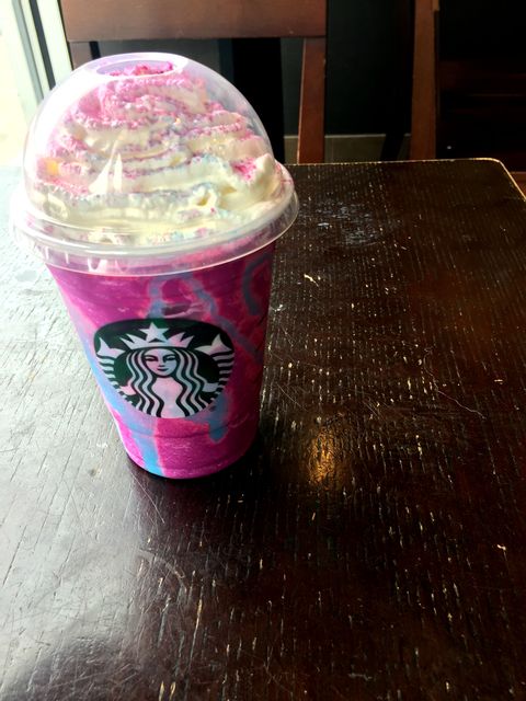 Pink, Food, Sweetness, Frappé coffee, Dessert, Cuisine, Drink, Cup, Cream, Take-out food, 
