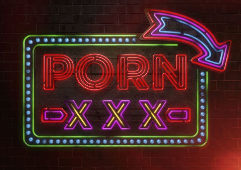 porn neon sign