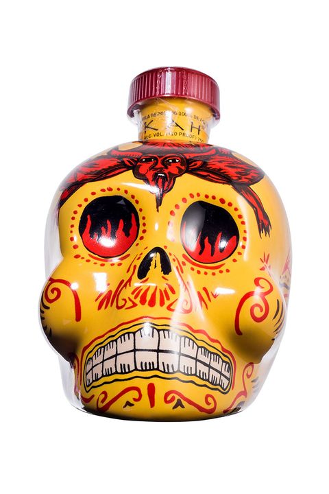 <p>The blue agave tequila itself isn't technically yellow, but the artistic bottle counts for something (and looks good on a bar cart).</p><p><em data-redactor-tag="em" data-verified="redactor">KAH Day of the Dead Tequila, $60; </em><a href="http://www.aveniubrands.com/spirits/kah/" data-tracking-id="recirc-text-link"><em data-redactor-tag="em" data-verified="redactor">aveniubrands.com</em></a></p>