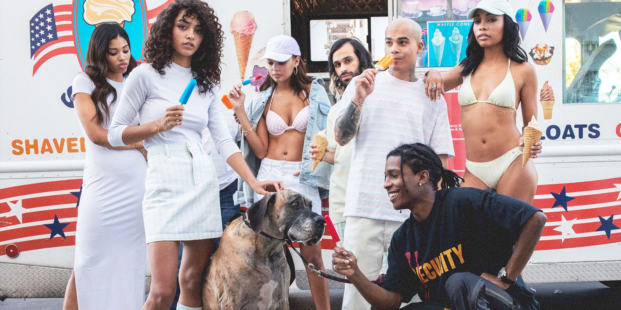 Indigenous Anvendt gruppe A$AP Rocky Talks GUESS Club Collaboration - See the Campaign Images from  A$AP Rocky's GUESS Capsule