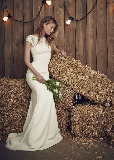 Gown, Wedding dress, Dress, Bride, Clothing, Bridal party dress, Photograph, Bridal clothing, Bridal accessory, Beauty, 