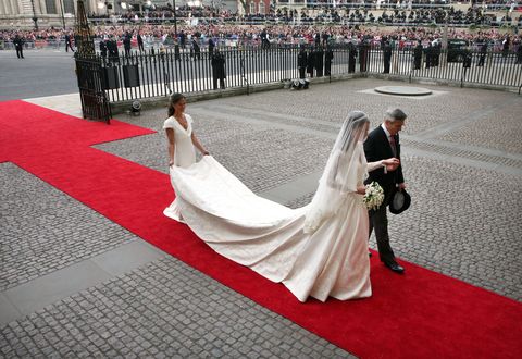 Photograph, Dress, Gown, Red carpet, Carpet, Red, Wedding dress, Flooring, Fashion, Bride, 