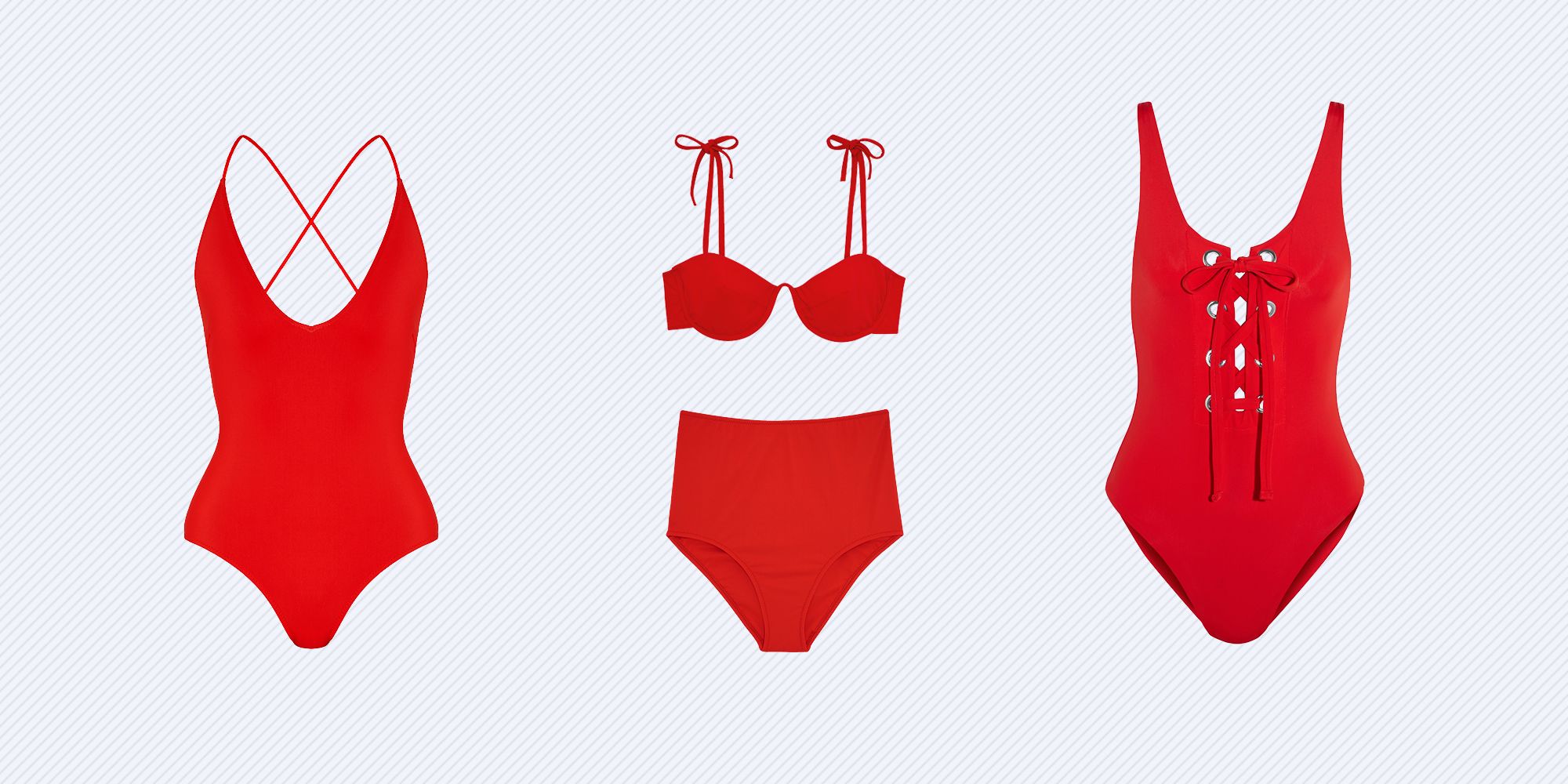 Zich voorstellen Afslachten Verstoring 13 Red Bathing Suits Inspired By Baywatch - Best Red One-Pieces, Bikinis,  Tankinis