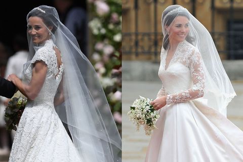 See Pippa Middleton's Wedding Dress - Pippa Wears Giles Deacon Bridal Gown