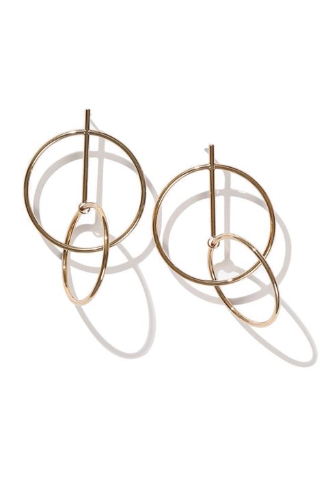 <p>Challenge yourself to give the jewelry you wear daily some time off. Swap in large-but-light&nbsp;sculptural earrings for studs or simpler pieces.</p><p><em data-redactor-tag="em" data-verified="redactor">Adornmonde Geometric Earrings, $78; </em><a href="http://www.adornmonde.com/index.php/earrings/pace-gold.html" target="_blank" data-tracking-id="recirc-text-link"><em data-redactor-tag="em" data-verified="redactor">adornmonde.com</em></a></p>