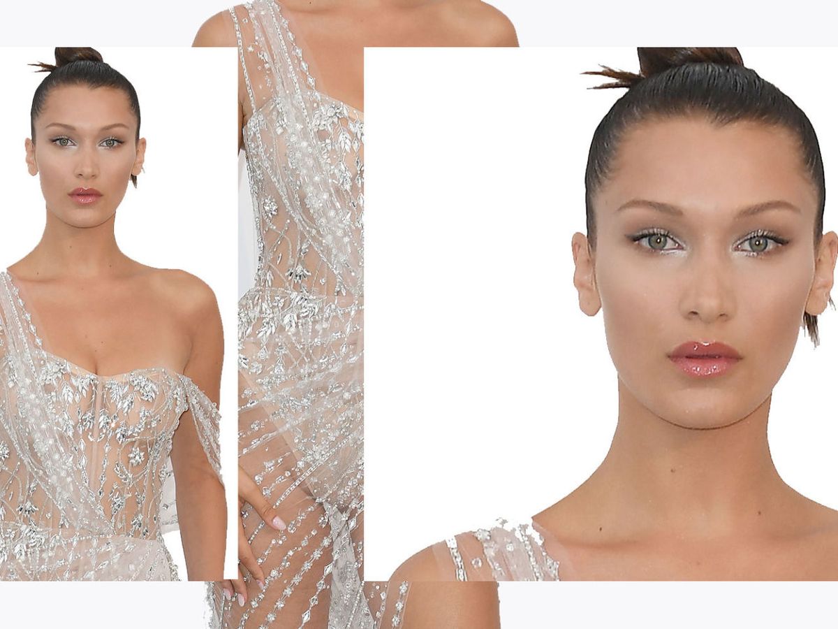 Bella Hadid Wears Sparkly Naked Dress to amfAR Gala 2017 - Bella Hadid Red  Carpet Cannes Style