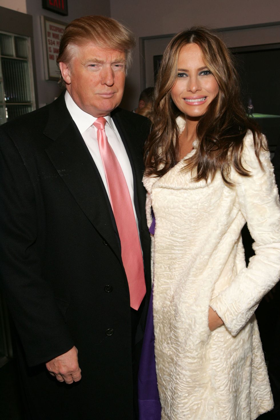 Donald and Melania Trump attend the American Ballet Theatre premiere of 'Cake' at the Joyce Theater on May 1, 2008 in New York City