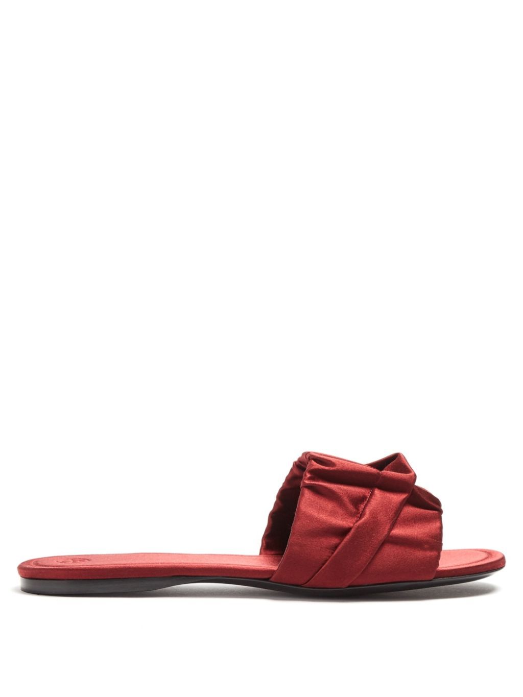 Red deals satin slides