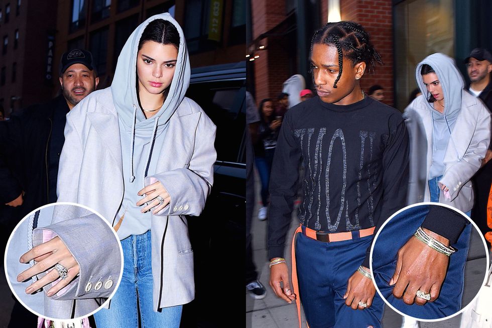 Kendall Jenner-A$AP Rocky Engagement Rumor - Non-Engagement Rings