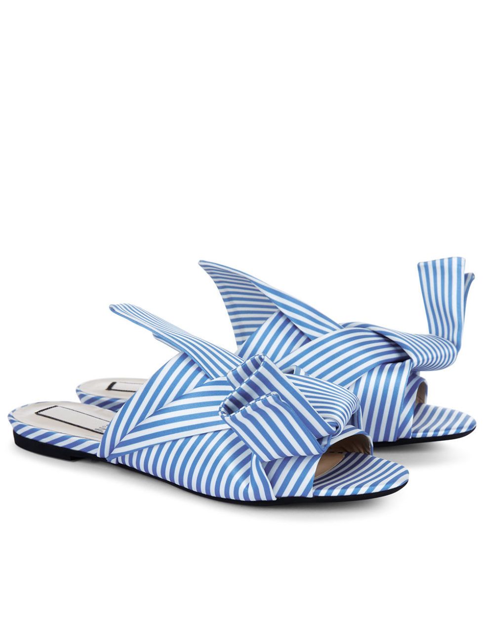 satin bow slides