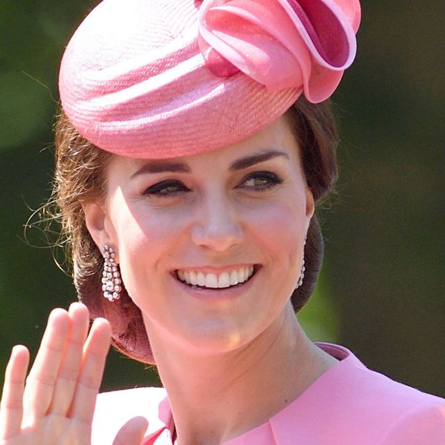 Kate Middleton trooping the colour in pink Alexander McQueen