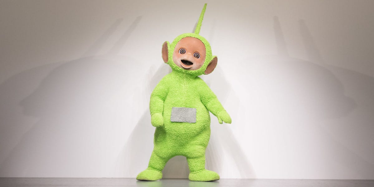 Teletubby Walks London Fashion Week - Bobby Abley Fashion Show