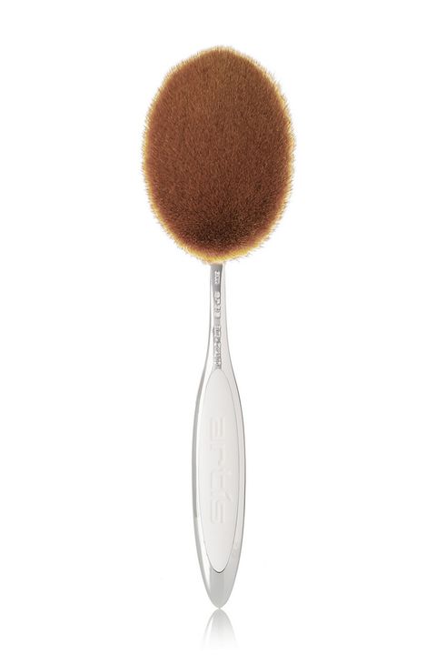 Brown, Kitchen utensil, Beige, Peach, Circle, Chemical compound, Cutlery, Brush, Silver, 