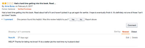 Ask Nora amazon review