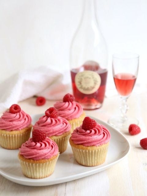 Raspberry Rosé Wine Cupcakes <p>While there is rosé baked into these <a href="http://www.elledecor.com/life-culture/food-drink/a8799995/amazing-cakes-architecture/" target="_blank">petite cakes</a>, the icing is where it packs a punch. The recipe calls for a raspberry and wine reduction, making the buttercream icing super flavorful — just the way we like it.</p><p><em data-redactor-tag="em"><a href="http://www.completelydelicious.com/raspberry-rose-wine-cupcakes/" target="_blank">Via Completely Delicious</a></em></p>