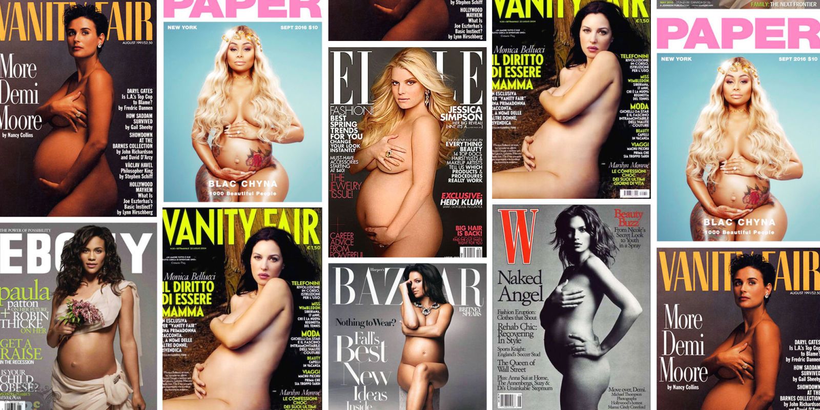 A History Of Naked, Pregnant Celebrities On Magazine Covers image