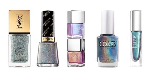 White Iridescent Nail Polish holographic nail polishes that let you diy the chrome trend