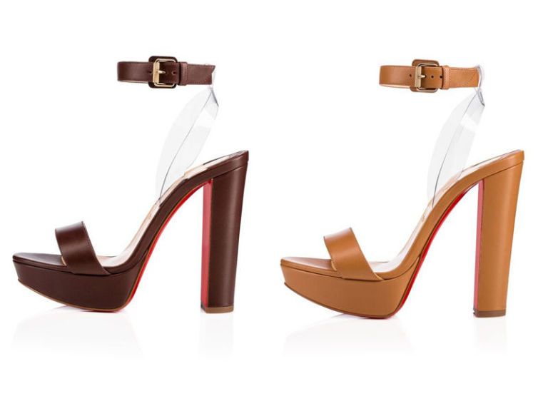 louboutin chunky heel