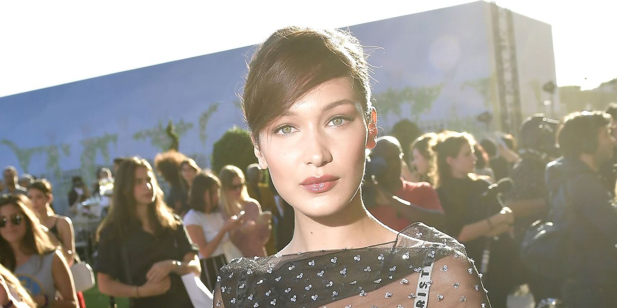 Bella Hadid’s Polka Dot Gown Is So Sheer It’s Practically Naked