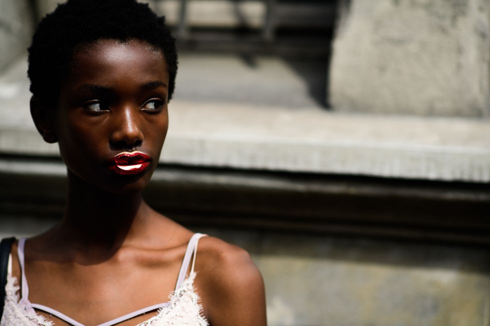 Face, Hair, White, Black, Lip, People, Beauty, Skin, Head, Hairstyle, 