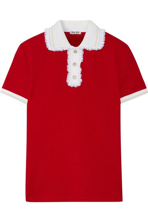 Clothing, White, Polo shirt, T-shirt, Collar, Sleeve, Red, Product, Outerwear, Top, 
