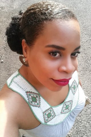red lipstick