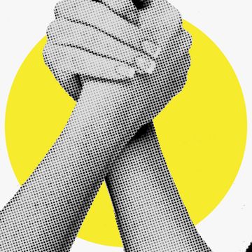 Yellow, Font, Hand, Leg, Pattern, Gesture, Illustration, Graphic design, Graphics, 