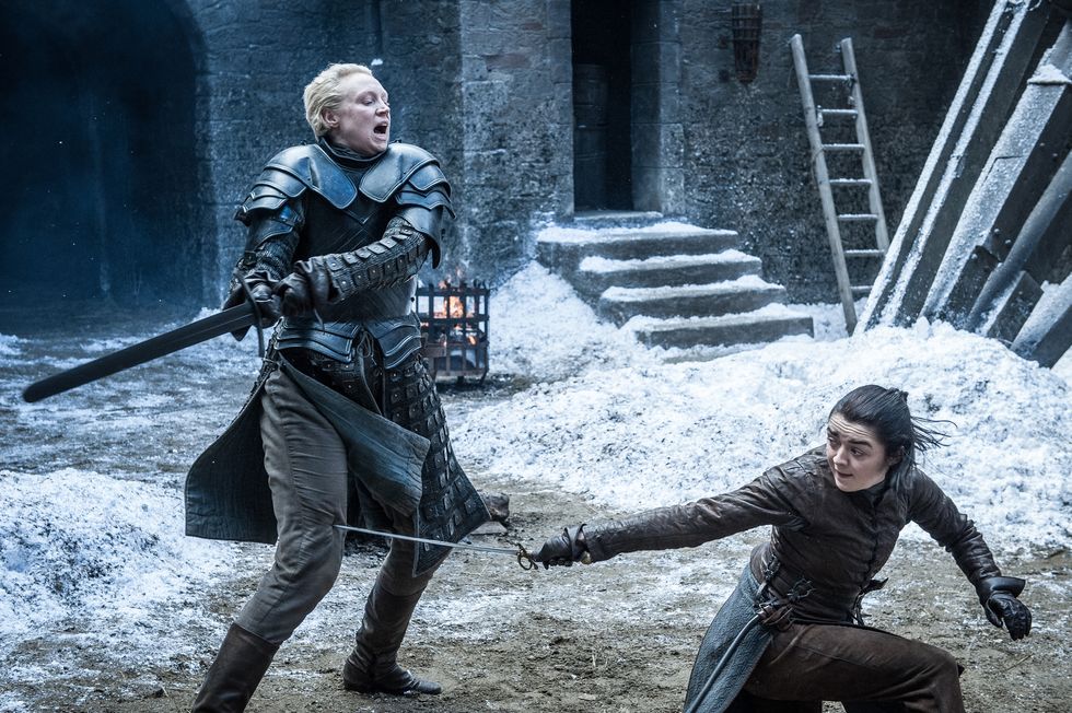 Game of Thrones Brienne and Arya