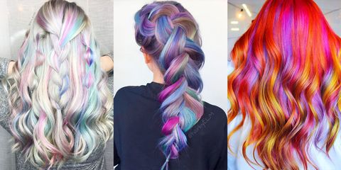 mermaid rainbow hair