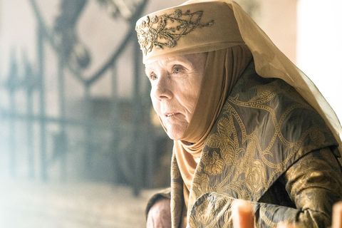 Diana Rigg as Olenna Tyrell on Game of Thrones