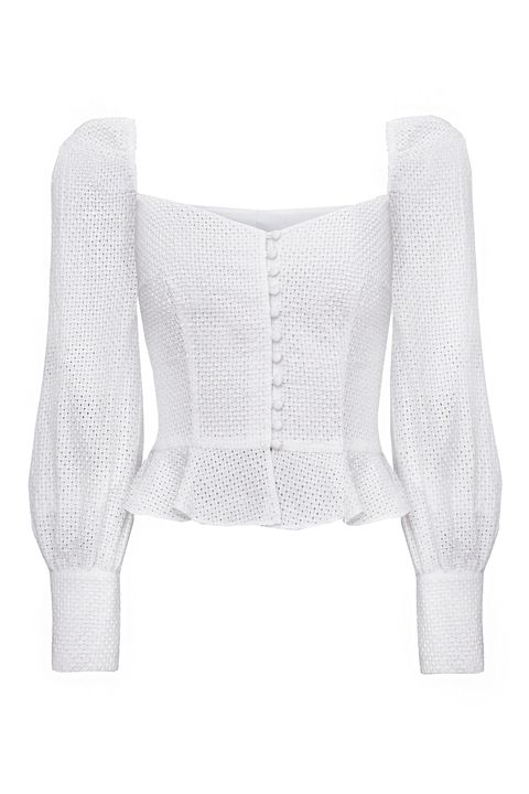 <p>
Pixie Market Valentina Bustier Puffy Sleeve Top, $135; <a href="http://www.pixiemarket.com/valentina-bustier-puffy-sleeve-top.html" data-tracking-id="recirc-text-link" target="_blank">pixiemarket.com</a></p><p><span class="redactor-invisible-space" data-verified="redactor" data-redactor-tag="span" data-redactor-class="redactor-invisible-space"></span></p>