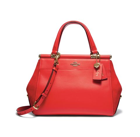 Handbag, Bag, Red, Shoulder bag, Fashion accessory, Product, Leather, Beauty, Fashion, Material property, 