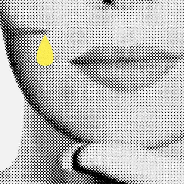 Yellow, Neck, Line, Lip, Font, Mouth, Ear, Smile, Illustration, Black-and-white, 
