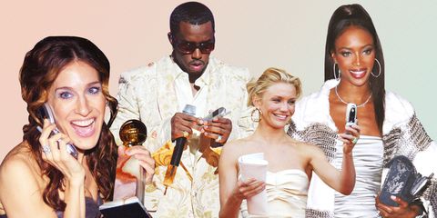 Celebrities with old cell phones