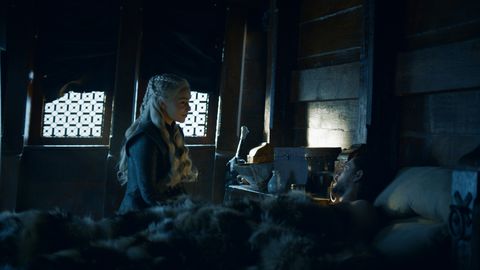 Daenerys Targaryen and Jon Snow on Game of Thrones