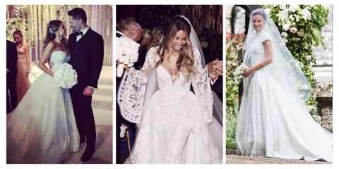 Best Celebrity Wedding Dresses The Most Stunning Celebrity