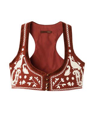 Bally embroidered cashmere vest