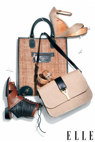 sandals and purses
